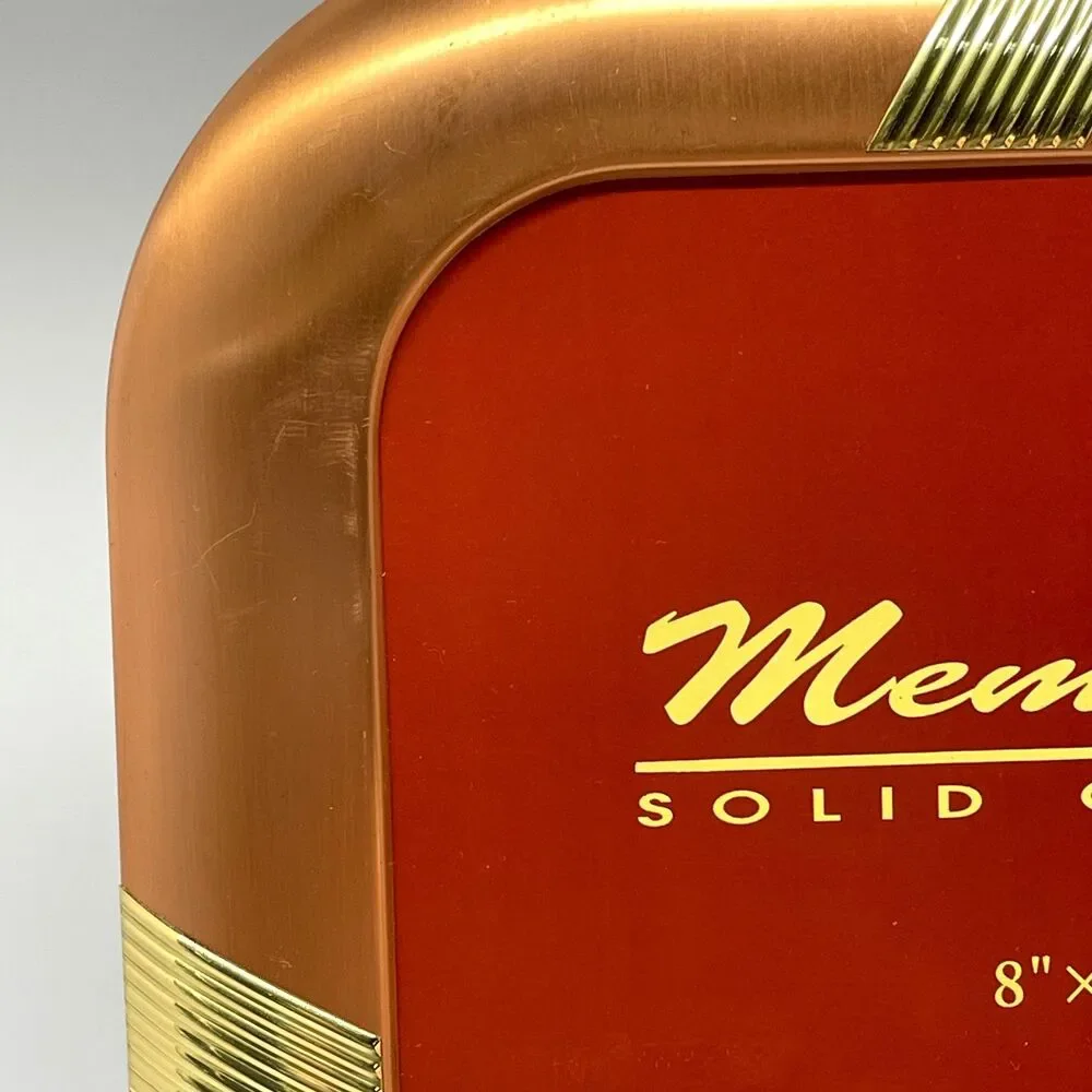Solid Copper Memories Collection 8x10 Picture Frame Tabletop or Wall-Vintage